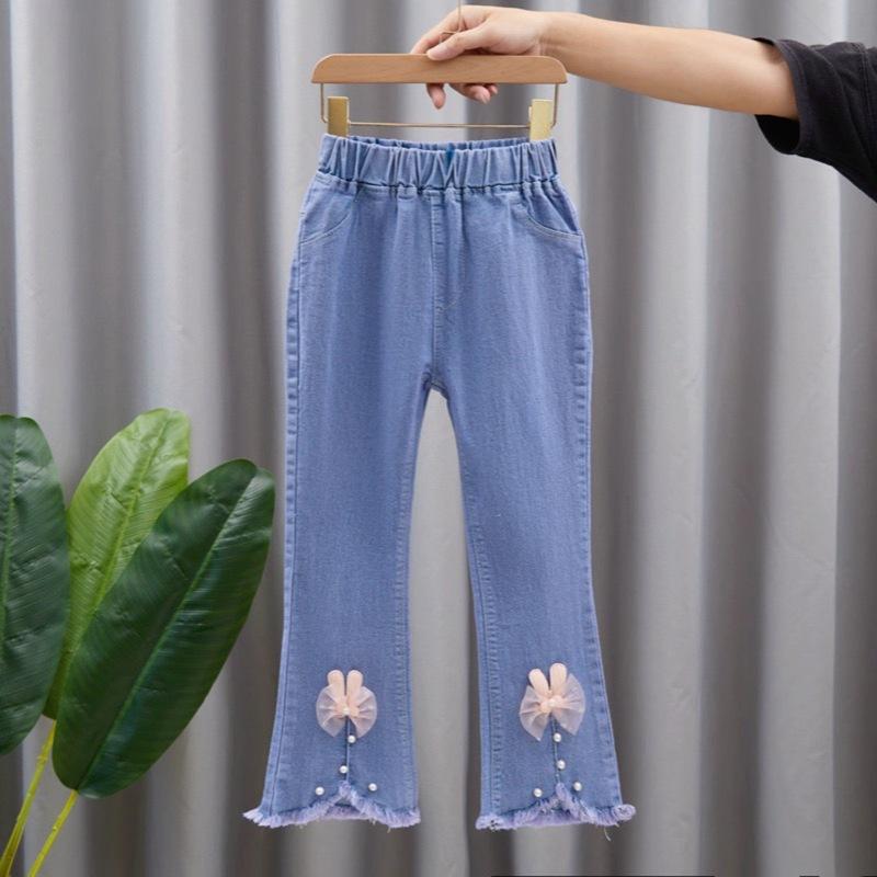 Осенние эластичные детские джинсы для девочек, милые джинсы для отдыха с бантом, синие детские расклешенные брюки для девочек-подростков, одежда для девочек, брюки 3-12 лет 100cm
Осенние эластичные детские джинсы для девочек, милые джинсы для отдыха с бантом, синие детские расклешенные брюки для девочек-подростков, одежда для девочек, брюки 3-12 лет 100cm