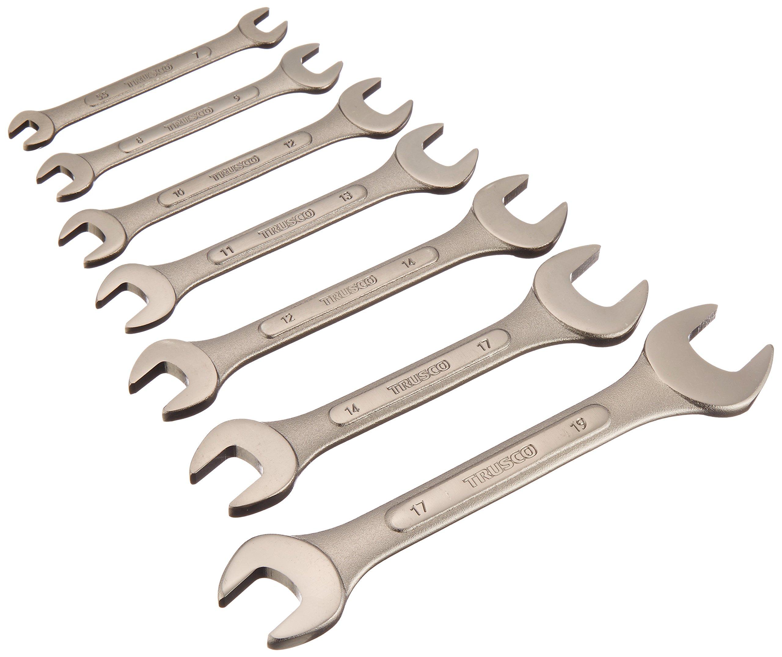 TRUSCO Набор гаечных ключей x x x x x x x TDS-7S Двусторонний набор, Серебристый, 5.5 7/8 9/10 12/11 13/12 14/14 17/17 19мм, 7 штук
TRUSCO Набор гаечных ключей x x x x x x x TDS-7S Двусторонний набор, Серебристый, 5.5 7/8 9/10 12/11 13/12 14/14 17/17 19мм, 7 штук