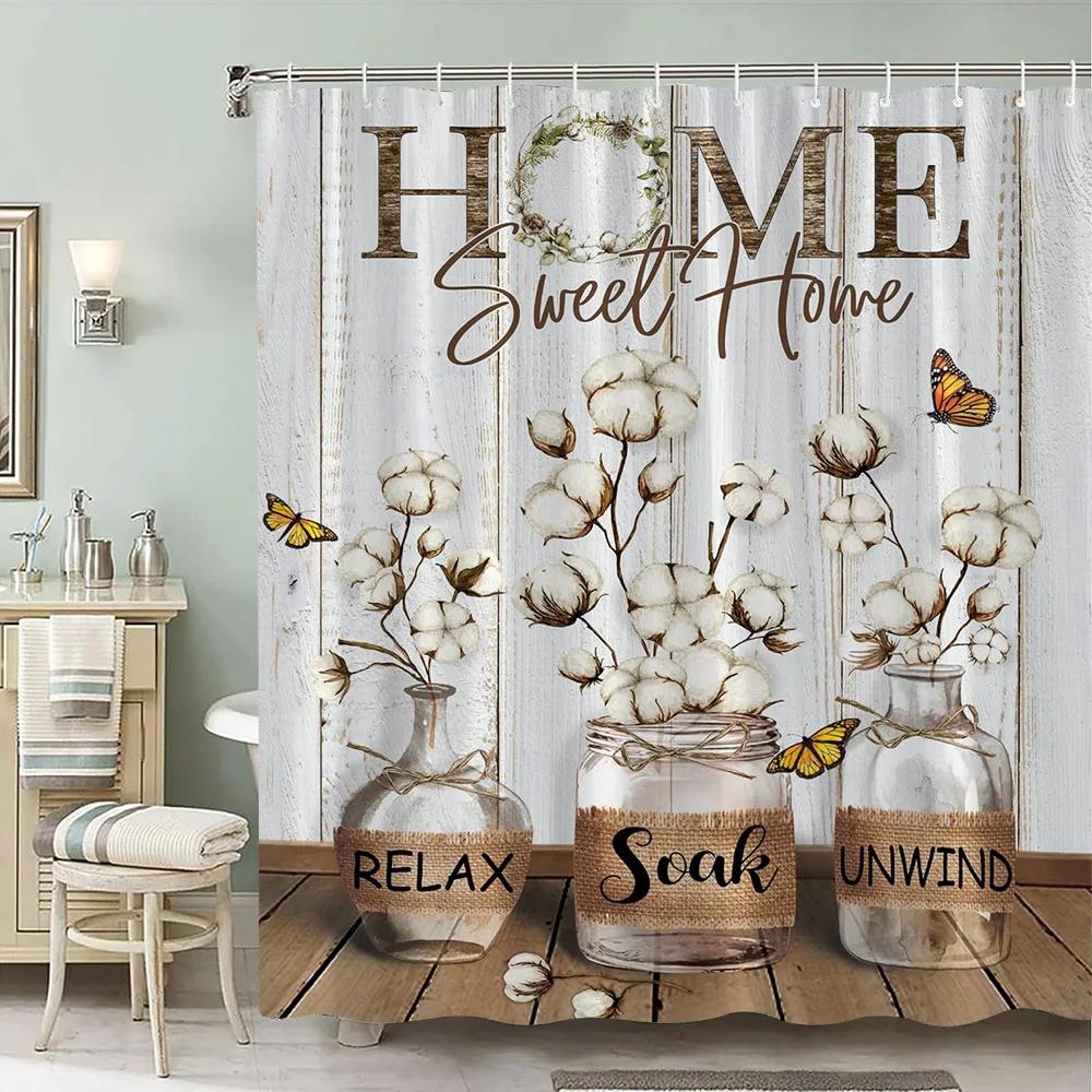 Rustic Wooden Panel Floral Shower Curtain Hummingbird Sunflower Lavender Polyester Fabric Bath Curtain Bathroom Decor With Hooks W60H190(CM)-1 Pcs
Rustic Wooden Panel Floral Shower Curtain Hummingbird Sunflower Lavender Polyester Fabric Bath Curtain Bathroom Decor With Hooks W60H190(CM)-1 Pcs