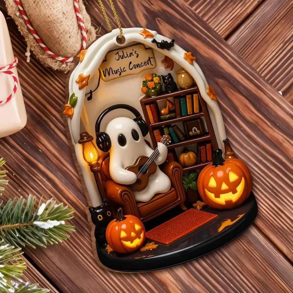 High Quality Cute Reading Ghost Halloween Ghost Ornaments 2D Flat Acrylic Pendant Halloween Spooky Decorations Party Supplies
High Quality Cute Reading Ghost Halloween Ghost Ornaments 2D Flat Acrylic Pendant Halloween Spooky Decorations Party Supplies