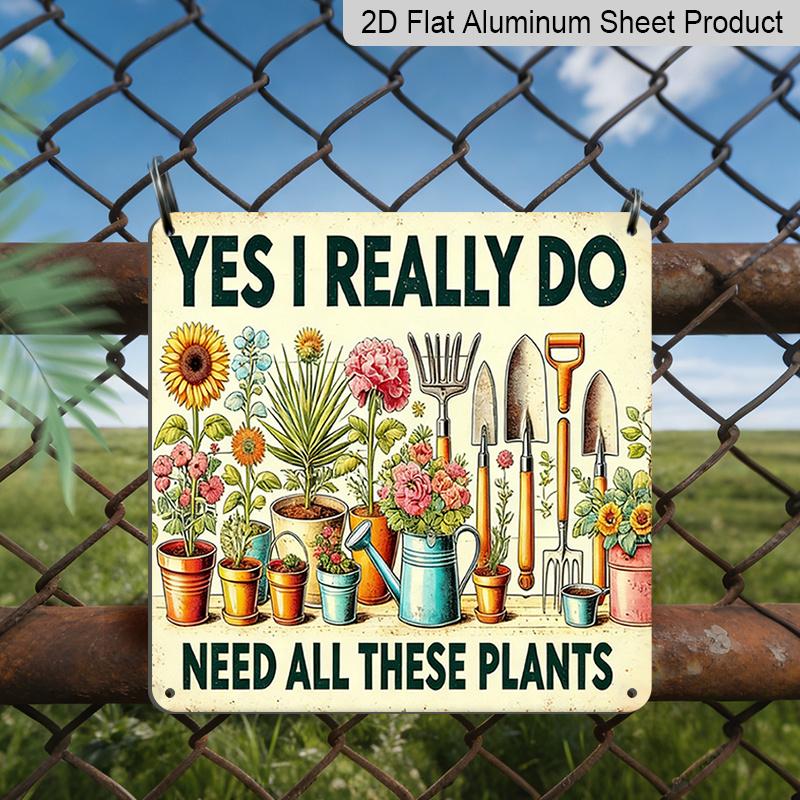 2D Flat - 1pc Yes I Really Do Plant Sign | Retro Metal Sign, Outdoor Wall Art, Vintage Garden Decor, Rustic Plant Wall Art, Flower Pot Decoration 20*20cm
2D Flat - 1pc Yes I Really Do Plant Sign | Retro Metal Sign, Outdoor Wall Art, Vintage Garden Decor, Rustic Plant Wall Art, Flower Pot Decoration 20*20cm