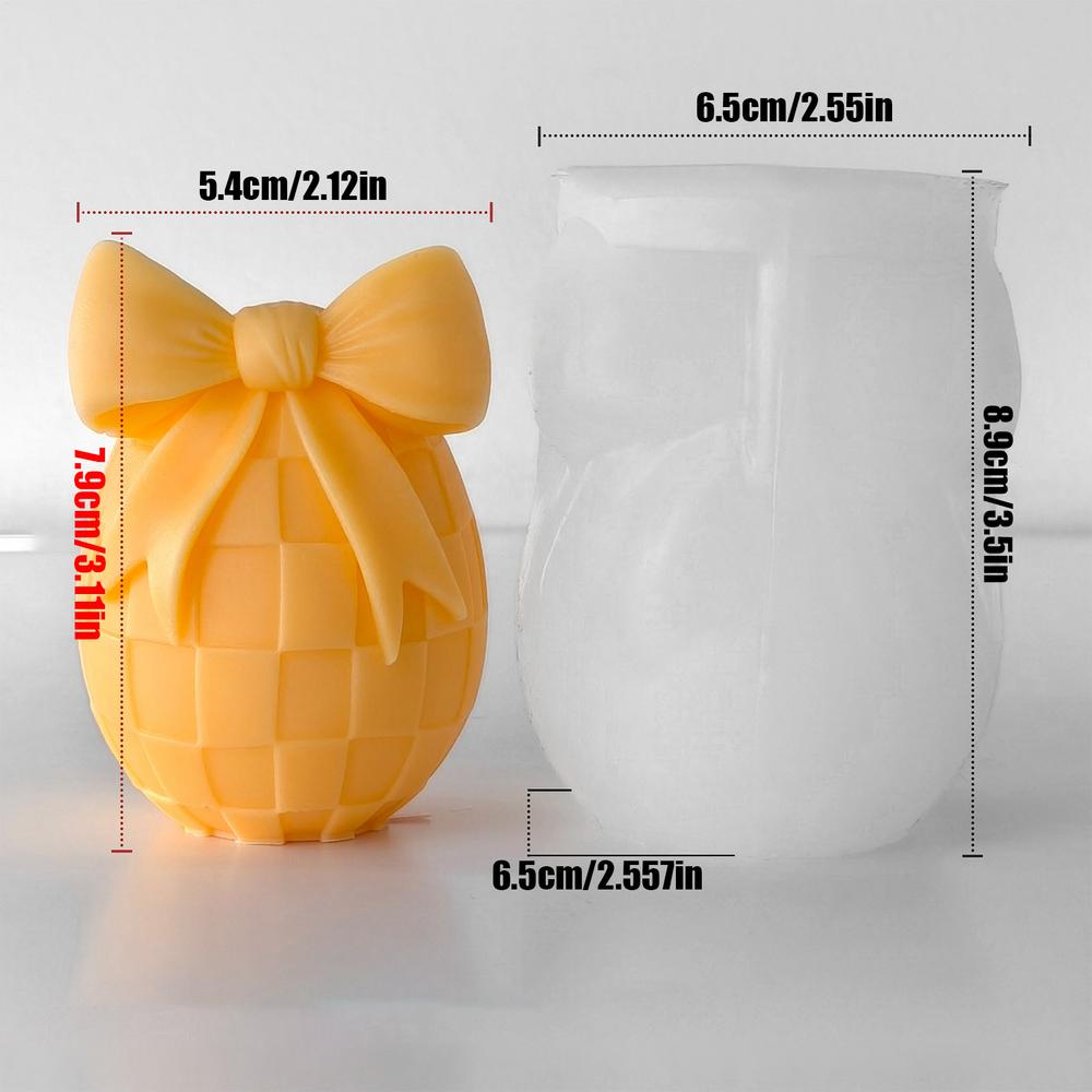 Easter Egg Candle Mold Silicone Bow Egg Aromatherapy Candle Mould 3D Crafting Molds for Aromatherapy Gypsum Craft Home Farmhouse
Easter Egg Candle Mold Silicone Bow Egg Aromatherapy Candle Mould 3D Crafting Molds for Aromatherapy Gypsum Craft Home Farmhouse