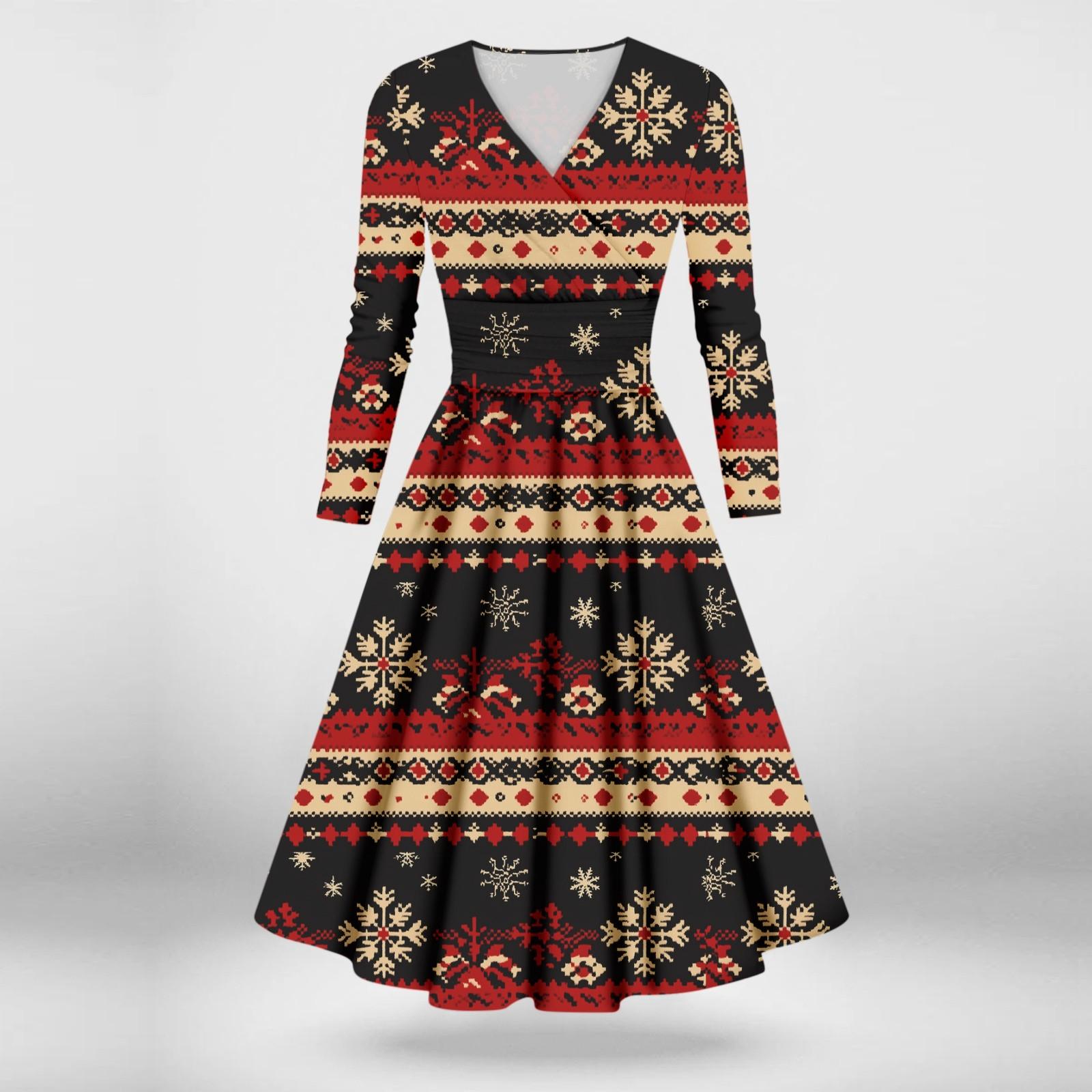 Жіноча повсякденна та модна різдвяна сексуальна сукня з довгими рукавами та V-подібним вирізом XXXXL винний
Жіноча повсякденна та модна різдвяна сексуальна сукня з довгими рукавами та V-подібним вирізом XXXXL винний