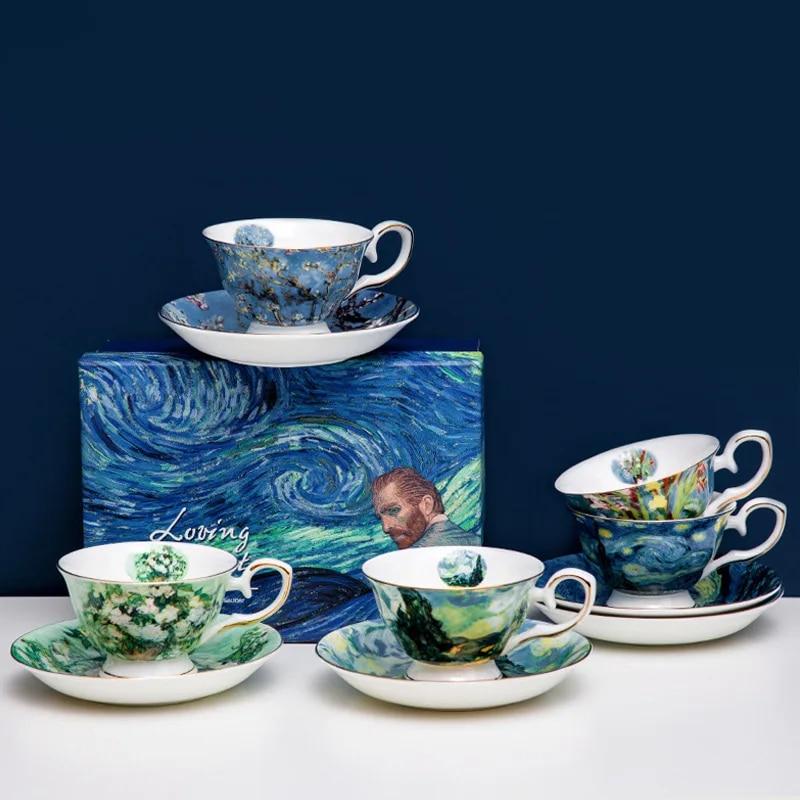 Набор кофейных чашек Van Gogh Bone, английский послеобеденный чай, маленькая роскошная керамическая подарочная коробка
Набор кофейных чашек Van Gogh Bone, английский послеобеденный чай, маленькая роскошная керамическая подарочная коробка