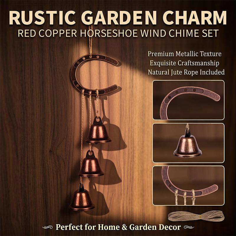 Vintage Lucky Horseshoe Wind Chime Rustic Iron Horse Decoration 3 Bells Chime For Outdoor Gardens And Home Hanging Decor Gifts мідний
Vintage Lucky Horseshoe Wind Chime Rustic Iron Horse Decoration 3 Bells Chime For Outdoor Gardens And Home Hanging Decor Gifts мідний