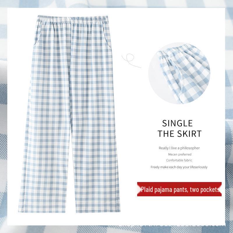 Women s Plaid Cotton Pajama Pants, Summer, Versatile, Loose, Thin, Outdoor-Friendly, Casual Loungewear, Elastic Waist, Airy Home Pants Medium
Women s Plaid Cotton Pajama Pants, Summer, Versatile, Loose, Thin, Outdoor-Friendly, Casual Loungewear, Elastic Waist, Airy Home Pants Medium