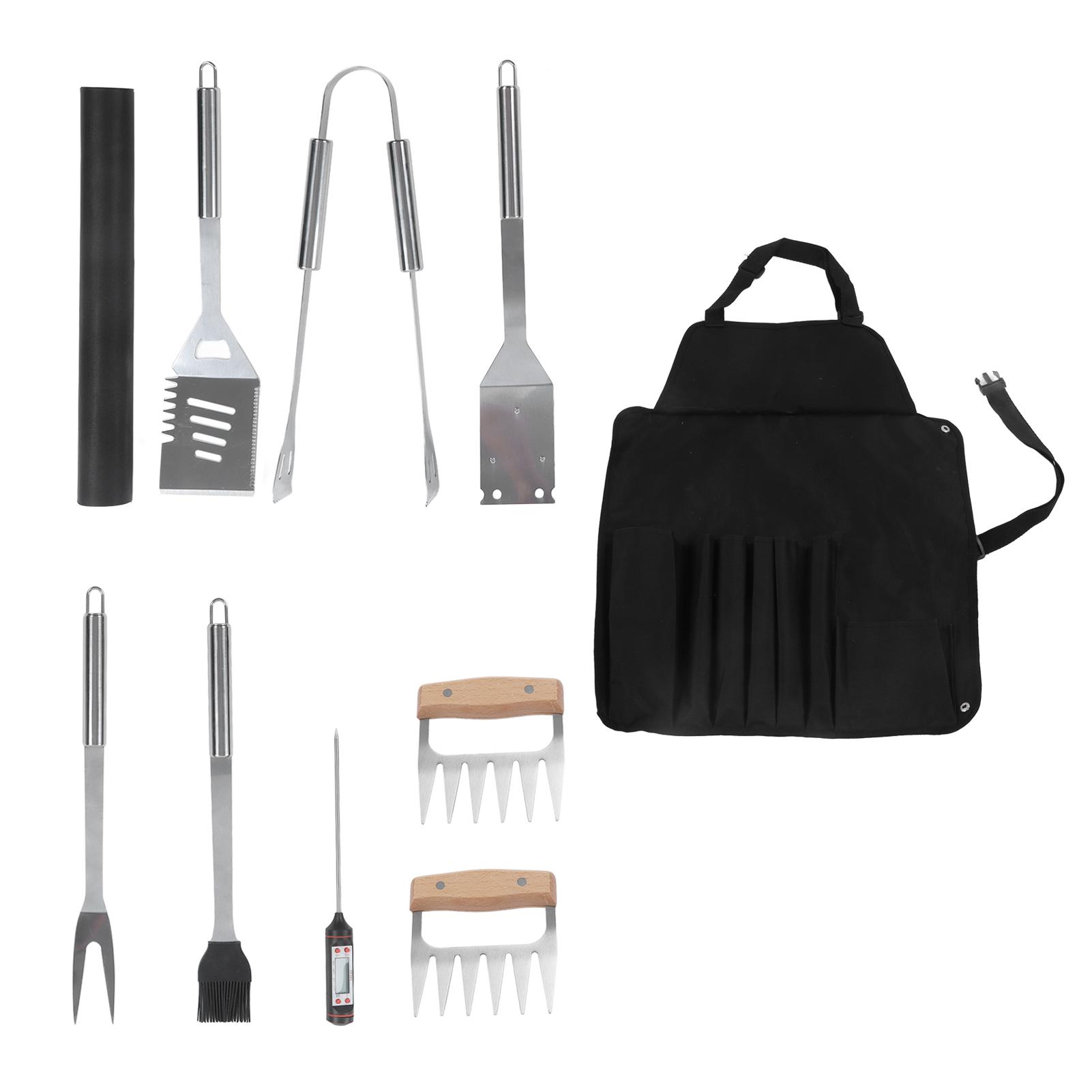 9Pcs Stainless Steel Grill Combination Set Portable BBQ Shovel Clamp Tools Set for Outdoor Camping
9Pcs Stainless Steel Grill Combination Set Portable BBQ Shovel Clamp Tools Set for Outdoor Camping