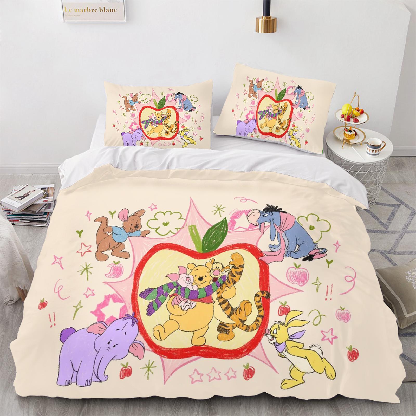 Winnie the Pooh Duvet Cover Set Comforter Bedding 3d Children S Bedding Set 3-Piece 1 Quilt Cover King Size 135X200CM
Winnie the Pooh Duvet Cover Set Comforter Bedding 3d Children S Bedding Set 3-Piece 1 Quilt Cover King Size 135X200CM