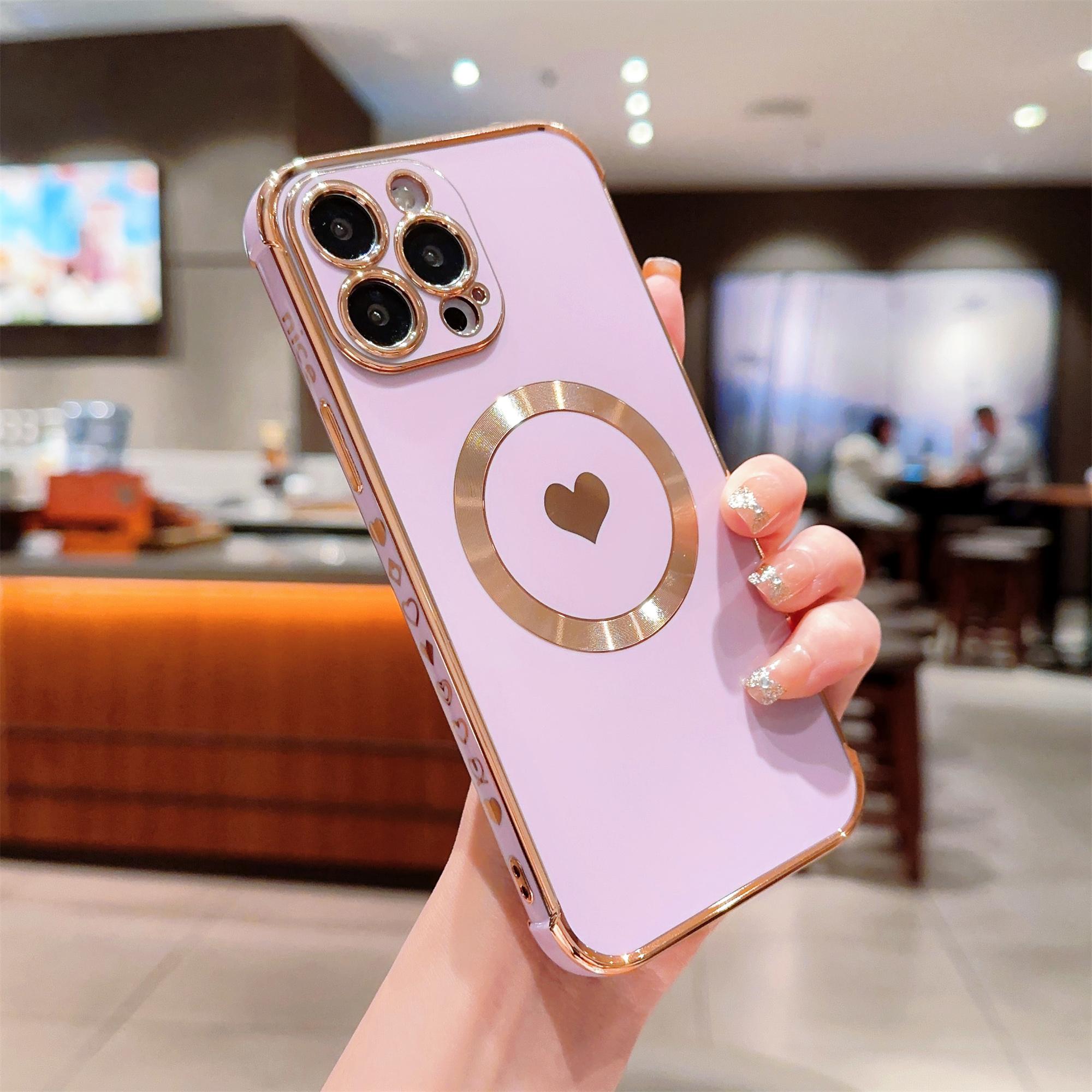 For iPhone 13 Pro Magnetic Case Flexible TPU Phone Cover with Love Hearts Pattern Design Rose Pink
For iPhone 13 Pro Magnetic Case Flexible TPU Phone Cover with Love Hearts Pattern Design Rose Pink