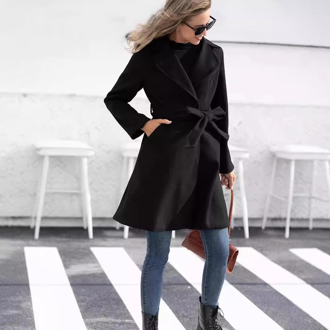 Thickened Medium To Long Length Jacket with Belt and One Button Button Button for A Girl Coat S чёрный
Thickened Medium To Long Length Jacket with Belt and One Button Button Button for A Girl Coat S чёрный