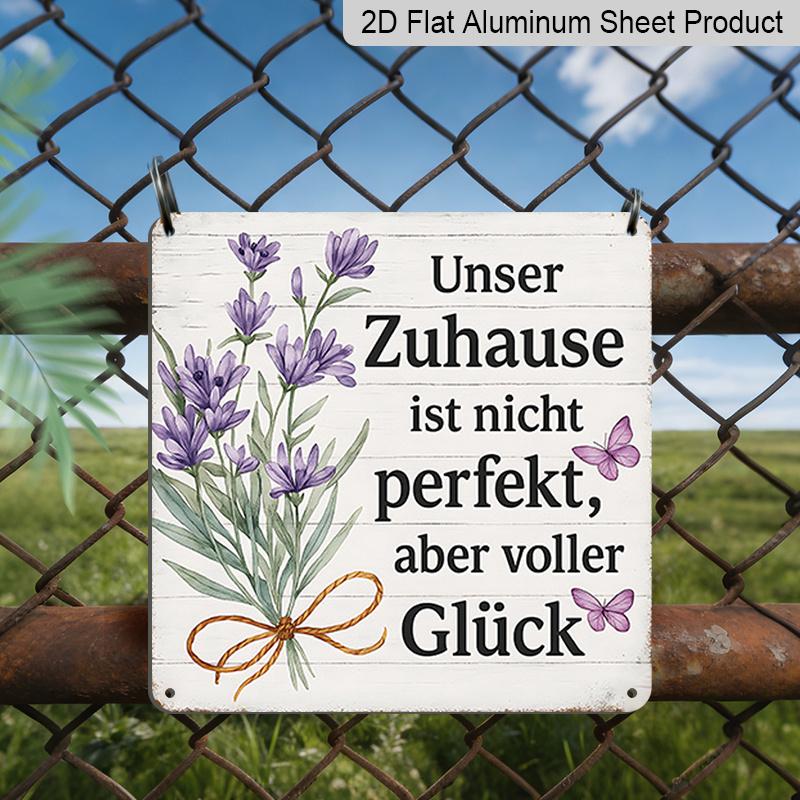 2D Flat, 1pc, Vintage Metal Aluminum Sign, Decorative Plaques and Ornaments, Family and Happiness Theme, Pastoral Floral Style, Perfect for Home 20*20cm
2D Flat, 1pc, Vintage Metal Aluminum Sign, Decorative Plaques and Ornaments, Family and Happiness Theme, Pastoral Floral Style, Perfect for Home 20*20cm