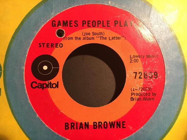 7inch Record BRIAN BROWNE - Games People Play 72609 Capitol Records 1970 Canada Jazz Used
7inch Record BRIAN BROWNE - Games People Play 72609 Capitol Records 1970 Canada Jazz Used