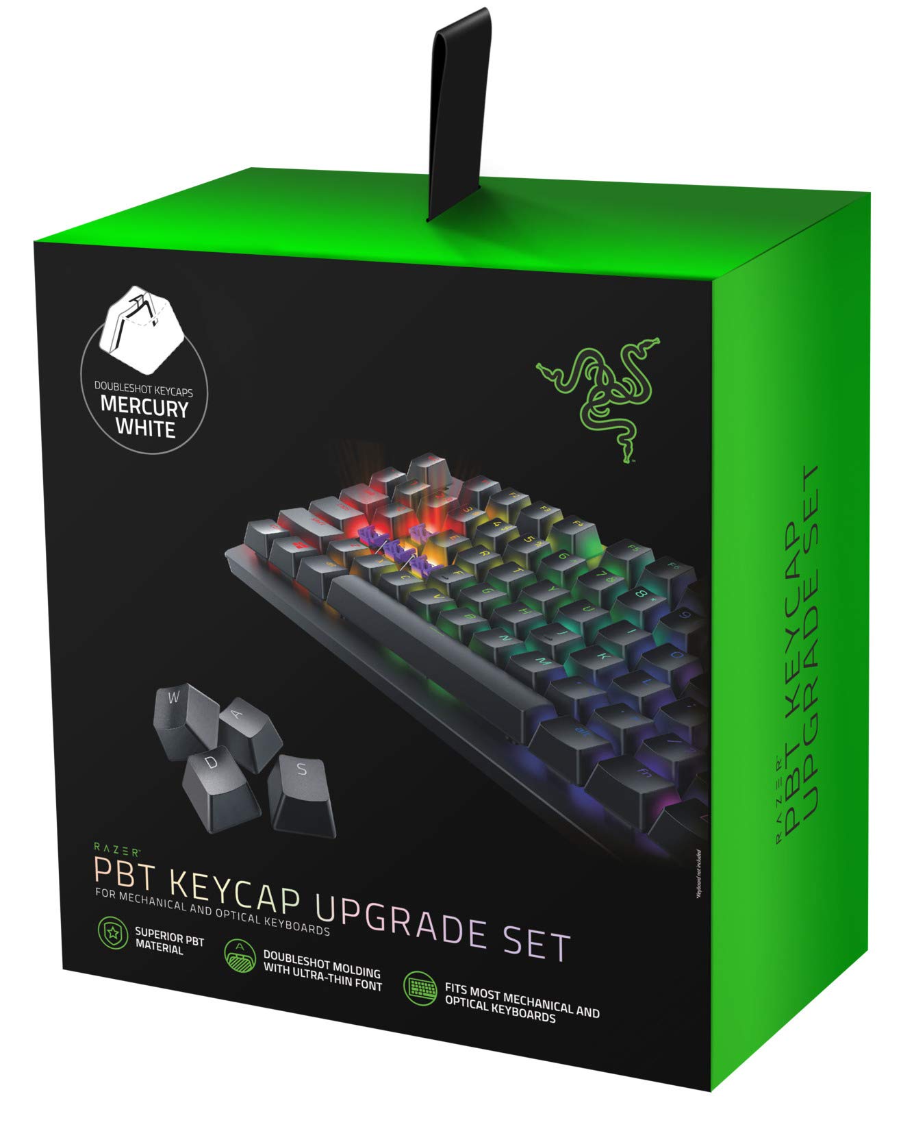 Razer PBT Keycap Mercury White US Gaming Keycap для заміни механічної клавіатури, білий формований PBT, повний ключ, сумісний із Японією, авторизовано -
Razer PBT Keycap Mercury White US Gaming Keycap для заміни механічної клавіатури, білий формований PBT, повний ключ, сумісний із Японією, авторизовано -