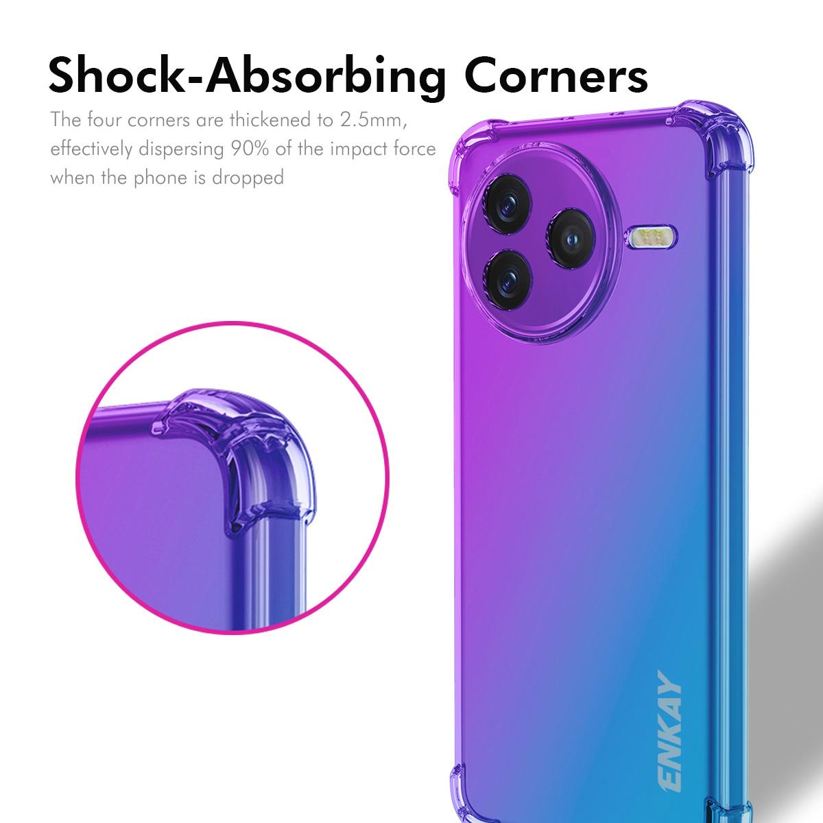 For Xiaomi Poco F7 Pro 5G/Redmi K80 5G TPU Case ENKAY Thickened Four Corner Drop-Proof Phone Back Cover Purple/Blue
For Xiaomi Poco F7 Pro 5G/Redmi K80 5G TPU Case ENKAY Thickened Four Corner Drop-Proof Phone Back Cover Purple/Blue
