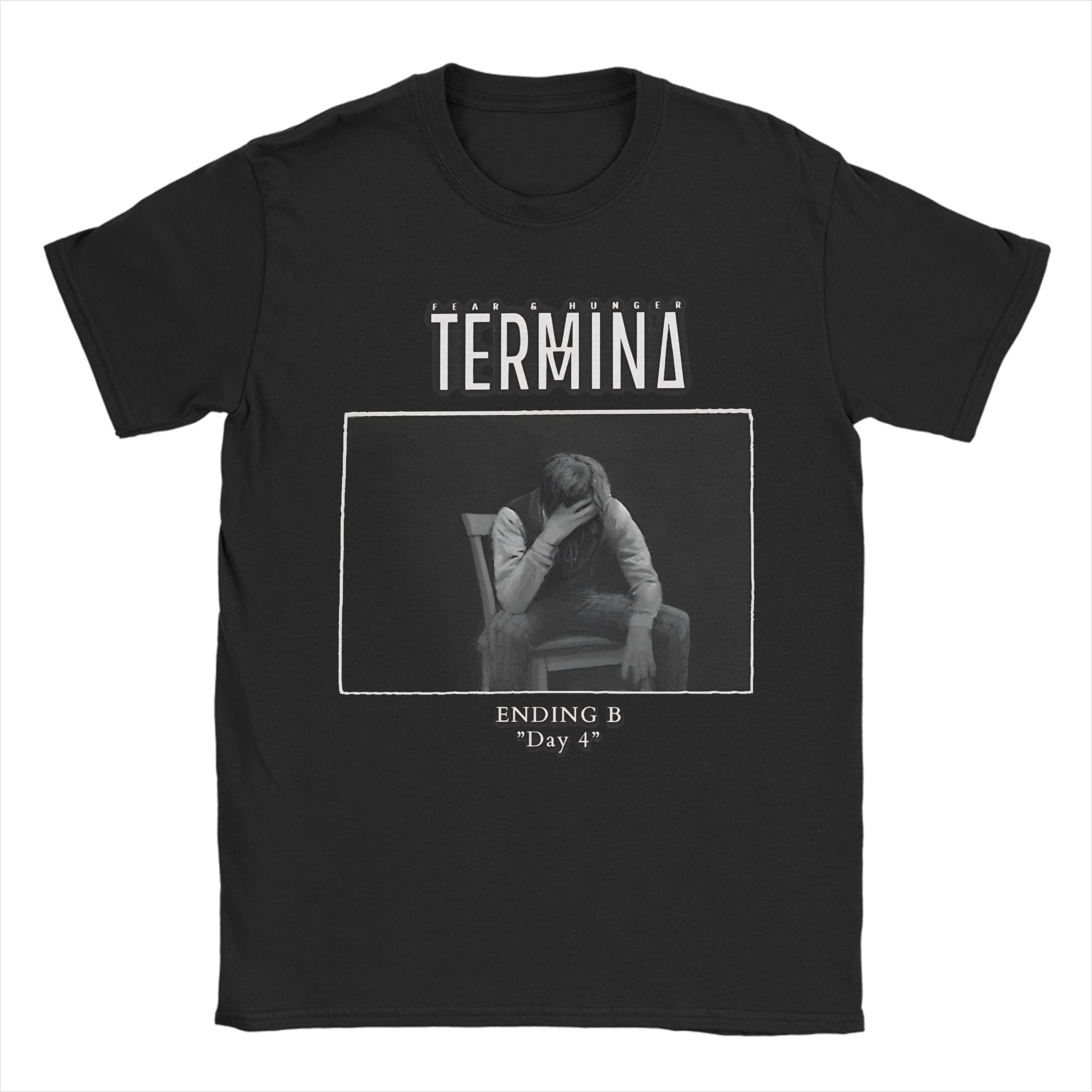 Fear And Hunger Termina Tee Shirt for Men Women New Arrival T Shirts 100% Cotton Clothing 4XL
Fear And Hunger Termina Tee Shirt for Men Women New Arrival T Shirts 100% Cotton Clothing 4XL