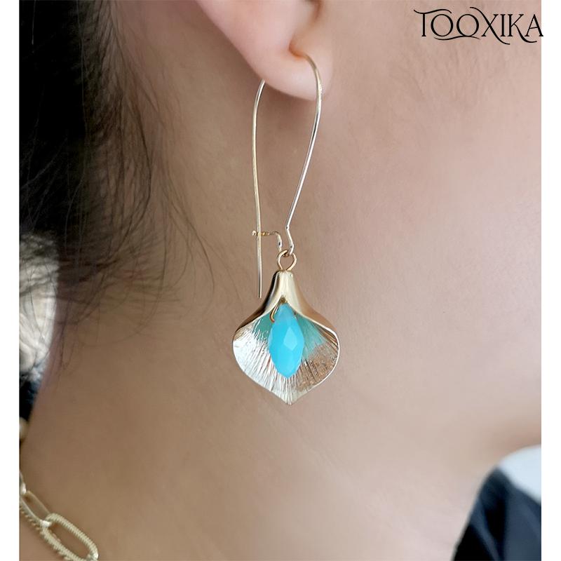 Tooxika Bohemian Fashion Creative Orchid Petal Crystal Gem Earrings Popular New Retro Earrings
Tooxika Bohemian Fashion Creative Orchid Petal Crystal Gem Earrings Popular New Retro Earrings