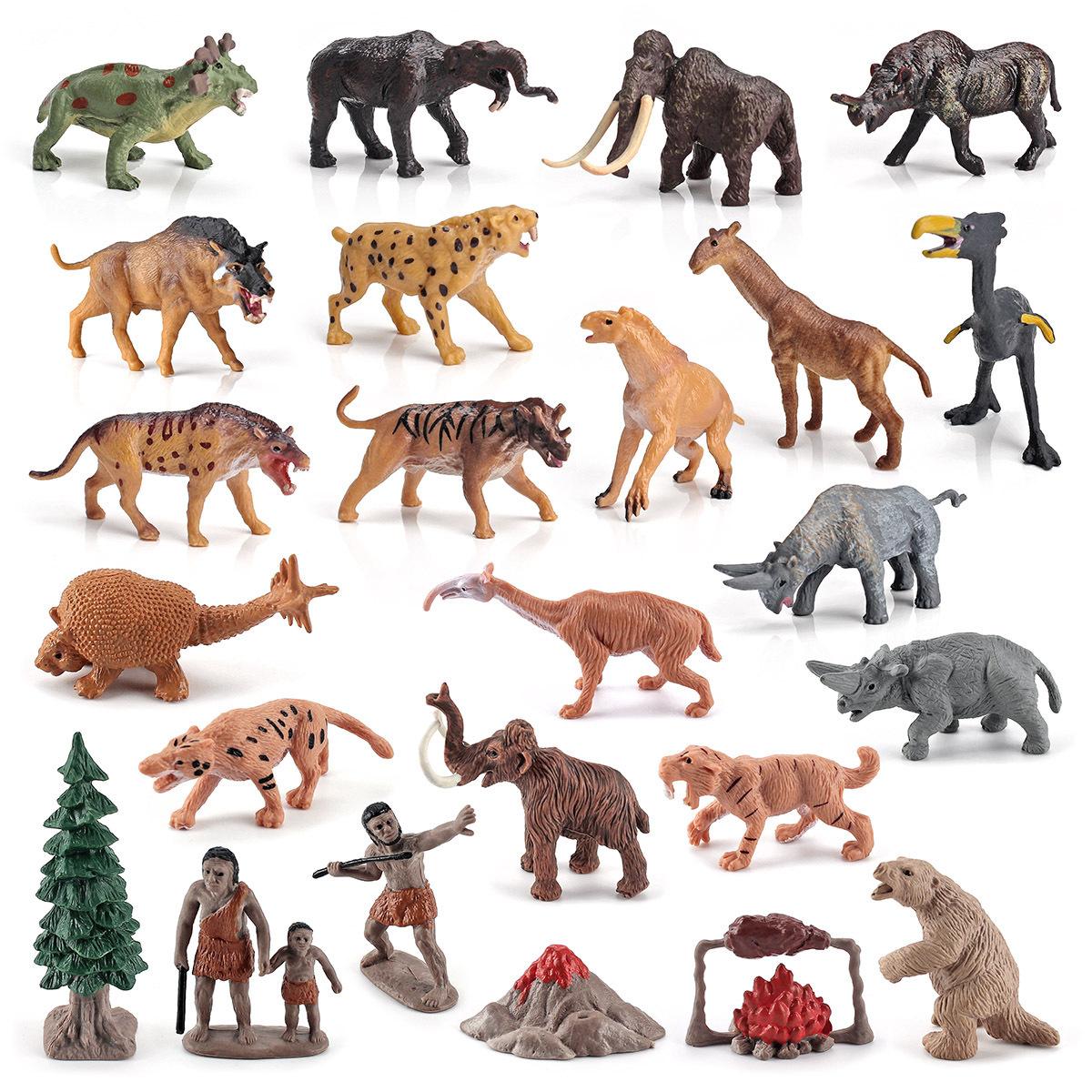Simulation 24Pcs Ancient Era Set Model Prehistoric Animal Heavy Foot Giant Rhinoceros Saber Tooth Tiger Static Ornament
Simulation 24Pcs Ancient Era Set Model Prehistoric Animal Heavy Foot Giant Rhinoceros Saber Tooth Tiger Static Ornament