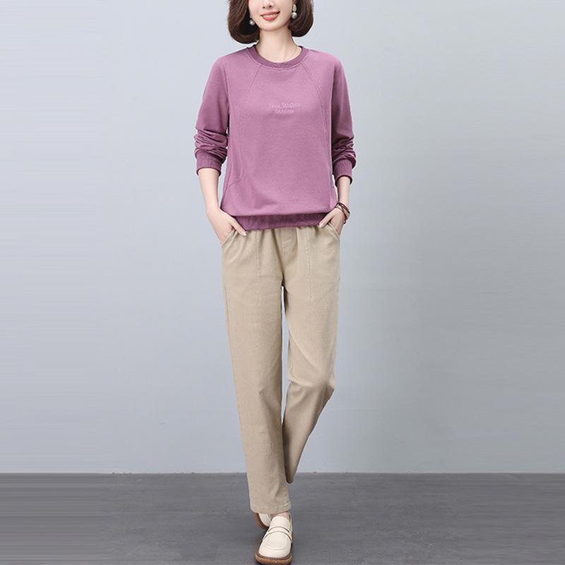 Женский повседневный костюм-двойка высокого класса: Модный комплект толстовки на весну/осень 2024 года для мам XXL
Женский повседневный костюм-двойка высокого класса: Модный комплект толстовки на весну/осень 2024 года для мам XXL