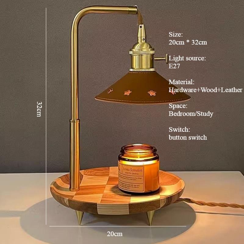 Aromatherapy wax melting lamp, vintage solid wood desk lamp, bedside melting candle gift desk lamp natural light
Aromatherapy wax melting lamp, vintage solid wood desk lamp, bedside melting candle gift desk lamp natural light