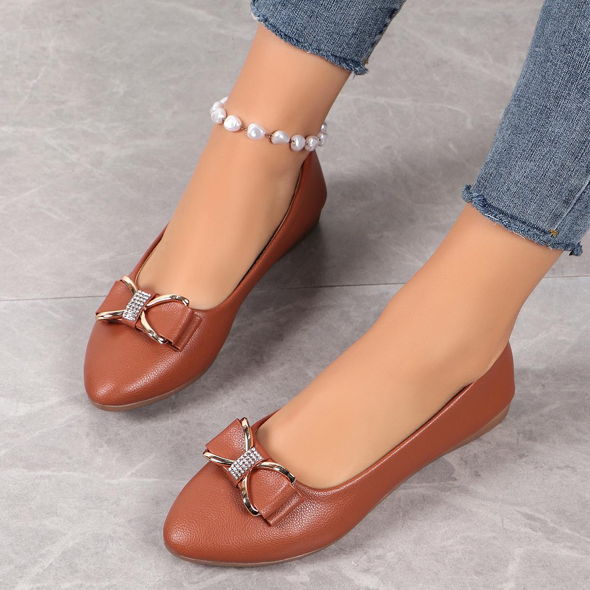 Женские туфли на плоской подошве, осенние универсальные туфли-лоферы с острым носком, туфли с бантом и плоским каблуком, неглубокие туфли для женщин Zapatos De Mujer 35 коричневый
Женские туфли на плоской подошве, осенние универсальные туфли-лоферы с острым носком, туфли с бантом и плоским каблуком, неглубокие туфли для женщин Zapatos De Mujer 35 коричневый