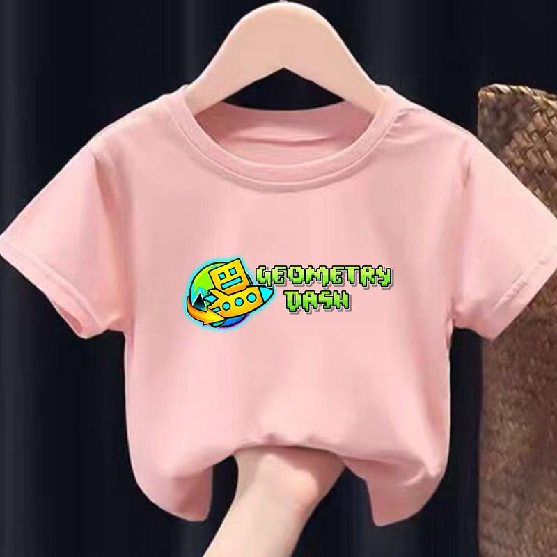Стильная мультяшная футболка с графическим принтом Geometry Dash, повседневная и удобная, с круглым вырезом и короткими рукавами, детская одежда для девочек, топы для мальчиков 100
Стильная мультяшная футболка с графическим принтом Geometry Dash, повседневная и удобная, с круглым вырезом и короткими рукавами, детская одежда для девочек, топы для мальчиков 100
