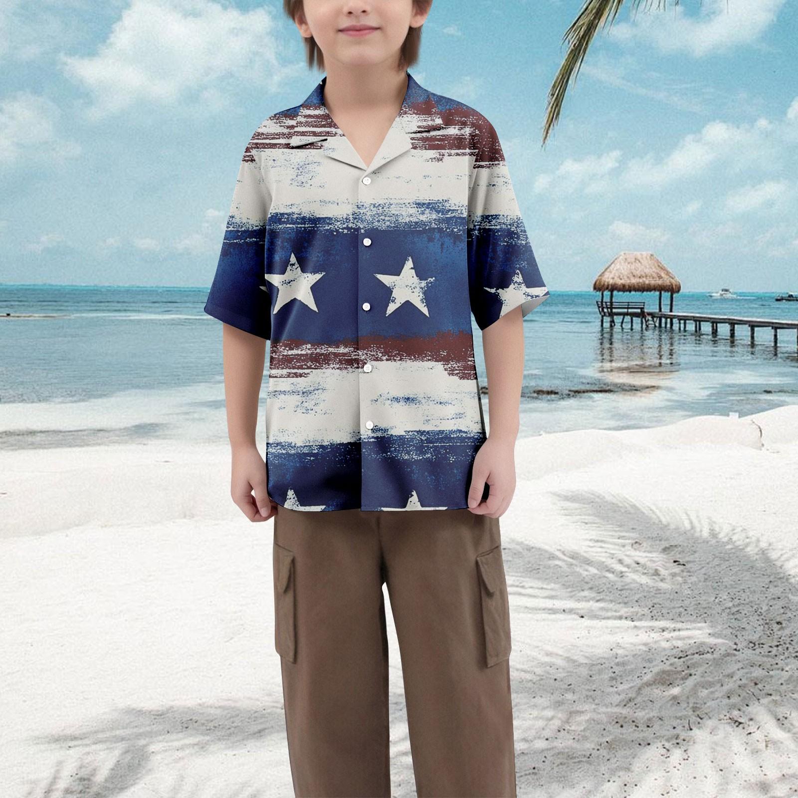 Повседневная свободная рубашка с короткими рукавами для мальчиков с модным принтом сверху 120 белый
Повседневная свободная рубашка с короткими рукавами для мальчиков с модным принтом сверху 120 белый