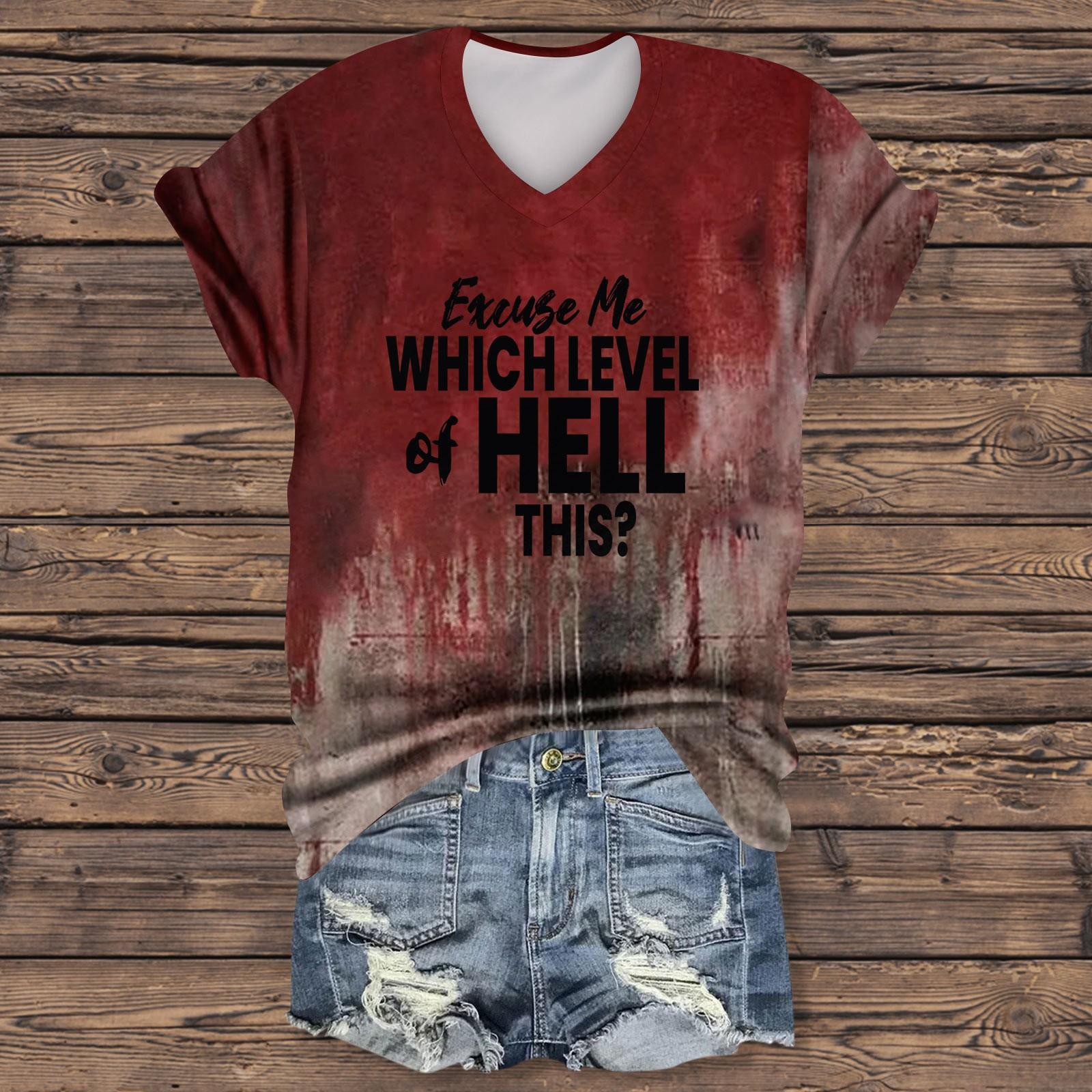 Women s Fashion Casual Short Sleeve Halloween Print Tops Halloween Elegant Tops M
Women s Fashion Casual Short Sleeve Halloween Print Tops Halloween Elegant Tops M