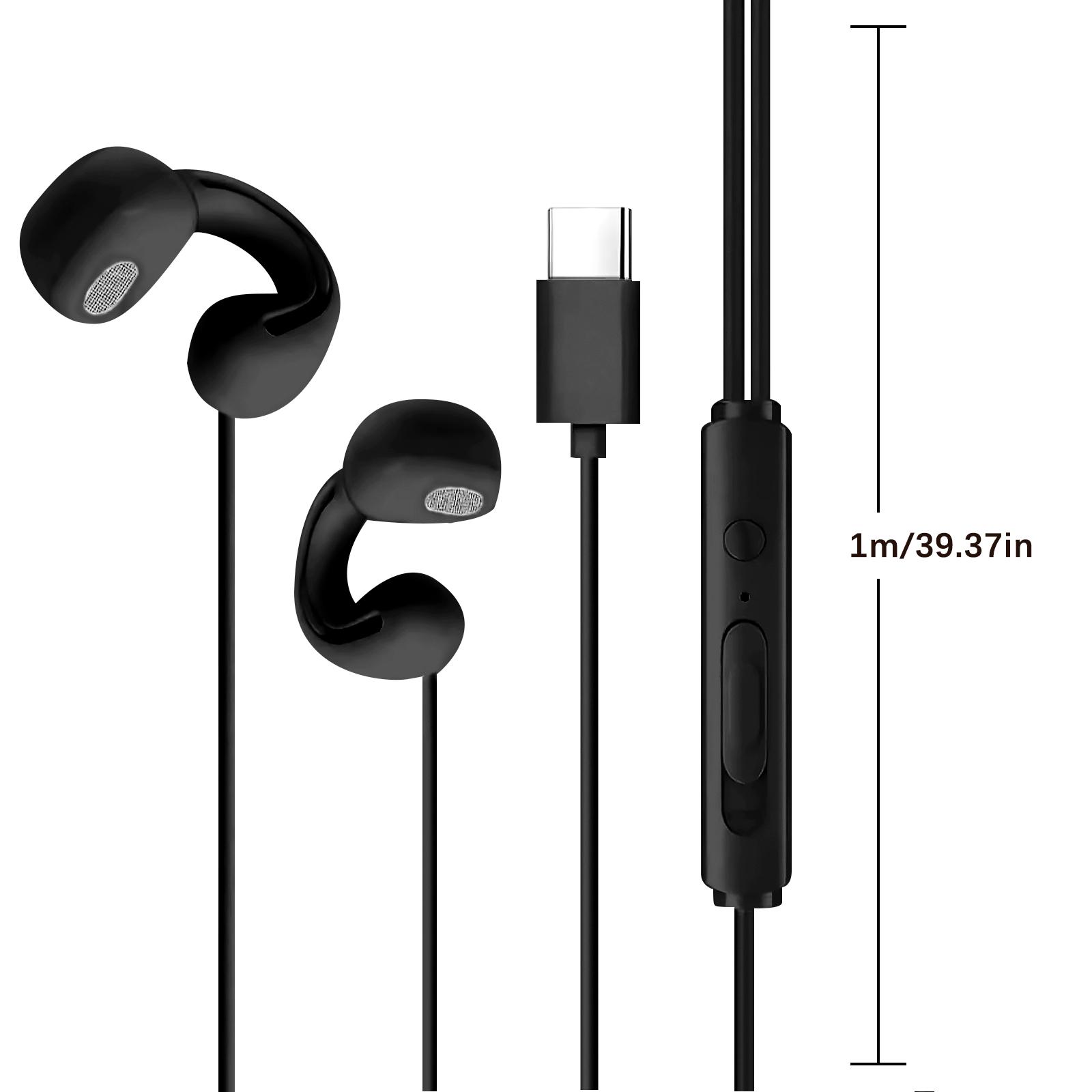Wired Open Ear Headphones Earclip Air Conduction Music Earbuds Gaming Headset Earphones with Lavalier Microphone 3.5mm/Type-C 1m
Wired Open Ear Headphones Earclip Air Conduction Music Earbuds Gaming Headset Earphones with Lavalier Microphone 3.5mm/Type-C 1m