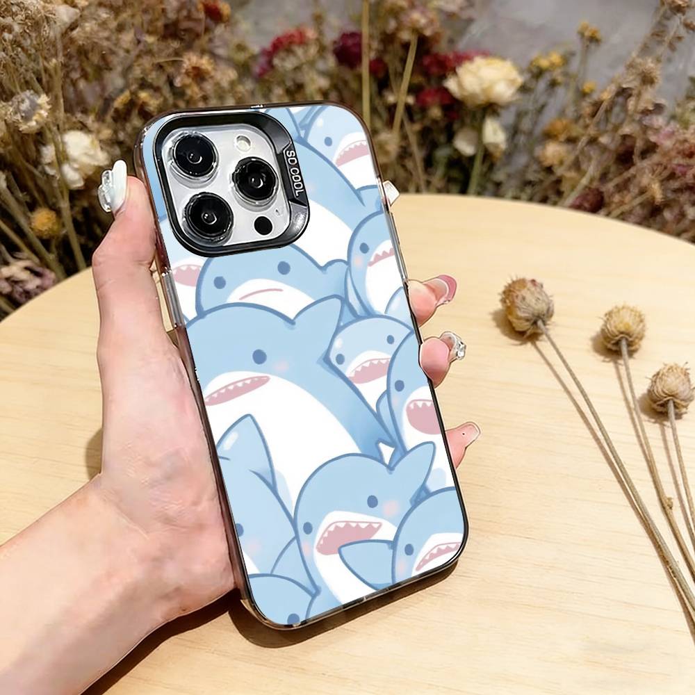 Shark Cute Phone Case For iPhone 17,16,15,14,13,12,11 Plus,Pro Max,XS,Colorful Silver Phone case Funda Cover iPhone16e
Shark Cute Phone Case For iPhone 17,16,15,14,13,12,11 Plus,Pro Max,XS,Colorful Silver Phone case Funda Cover iPhone16e