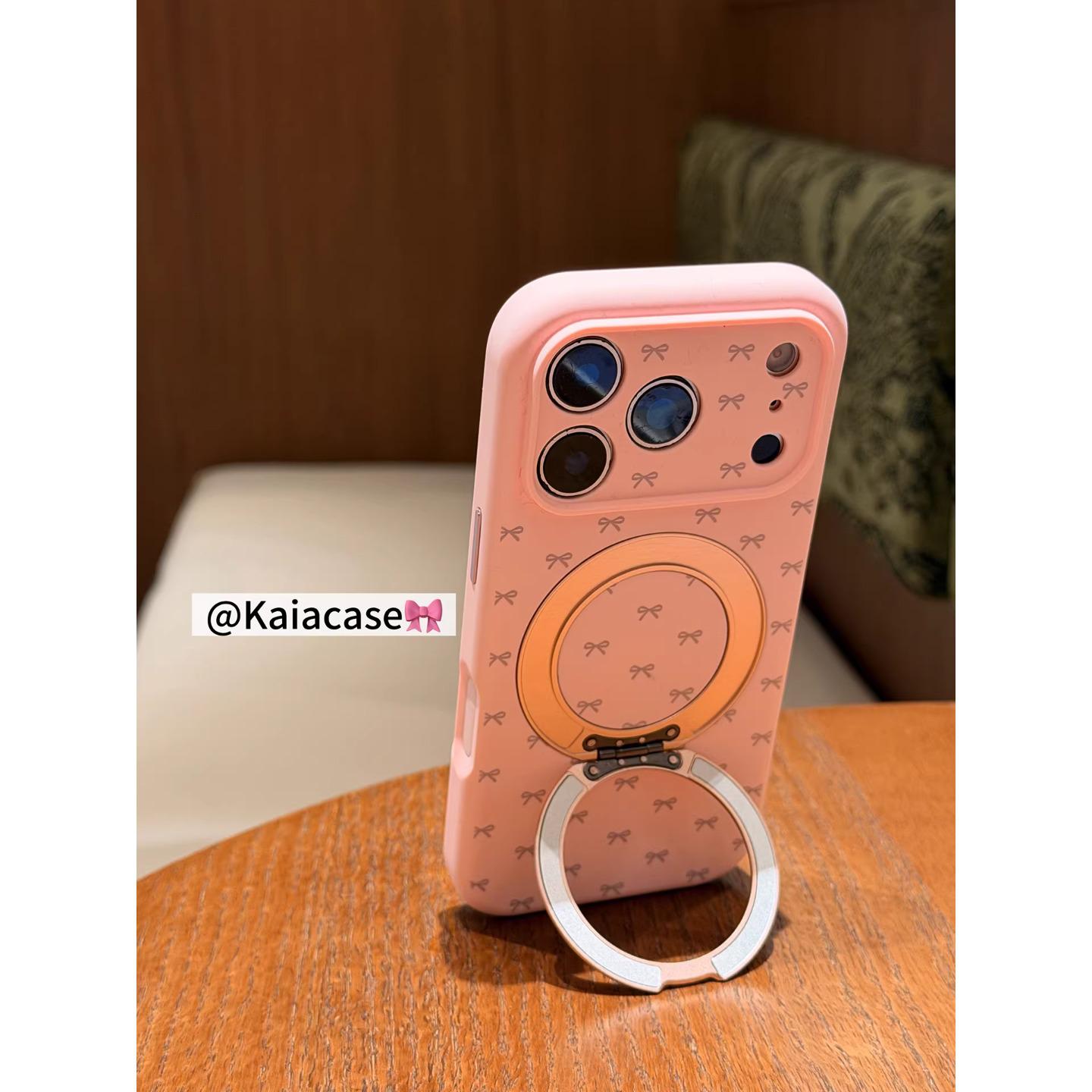 Sweet Pink Heart Bowknot Rotating Stand for iPhone 7 Pro Max/6 Pro Case iPhone 17 Pro
Sweet Pink Heart Bowknot Rotating Stand for iPhone 7 Pro Max/6 Pro Case iPhone 17 Pro