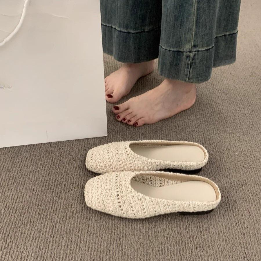 Niche breathable woven bag head half slippers women s summer wear lazy one pedal casual flat sandals shoes 35
Niche breathable woven bag head half slippers women s summer wear lazy one pedal casual flat sandals shoes 35