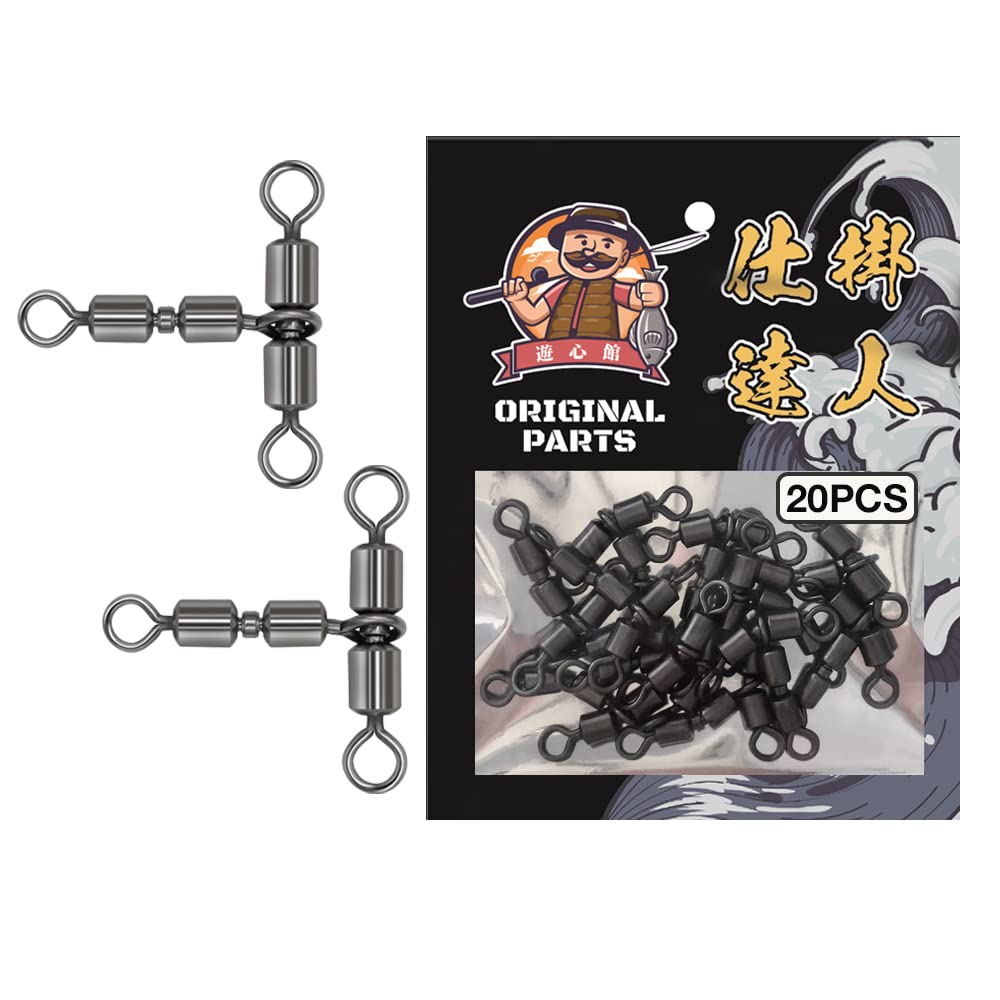 SEASKY Stainless Steel High Strength Corrosion for Boat Fishing Snap Fishing Rig High-Speed Swivel, 20-Pack, Three-Way Swivel, Alloy, & Resistant,
SEASKY Stainless Steel High Strength Corrosion for Boat Fishing Snap Fishing Rig High-Speed Swivel, 20-Pack, Three-Way Swivel, Alloy, & Resistant,