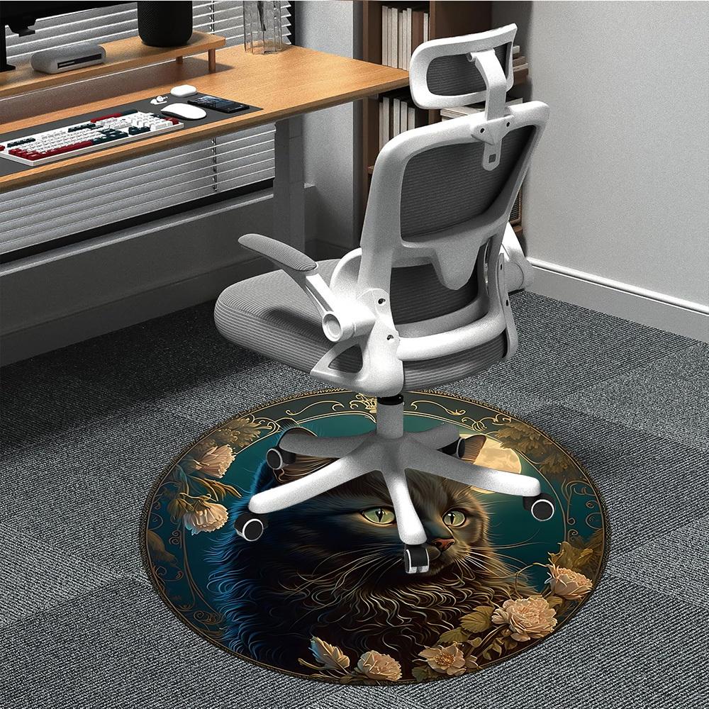 1pc Moonlit Feline Chair Carpet for Office, Non-slip, Soft and Durable Office Rug for Decoration, Perfect for Office yy251229113 80cm by 80cm
1pc Moonlit Feline Chair Carpet for Office, Non-slip, Soft and Durable Office Rug for Decoration, Perfect for Office yy251229113 80cm by 80cm