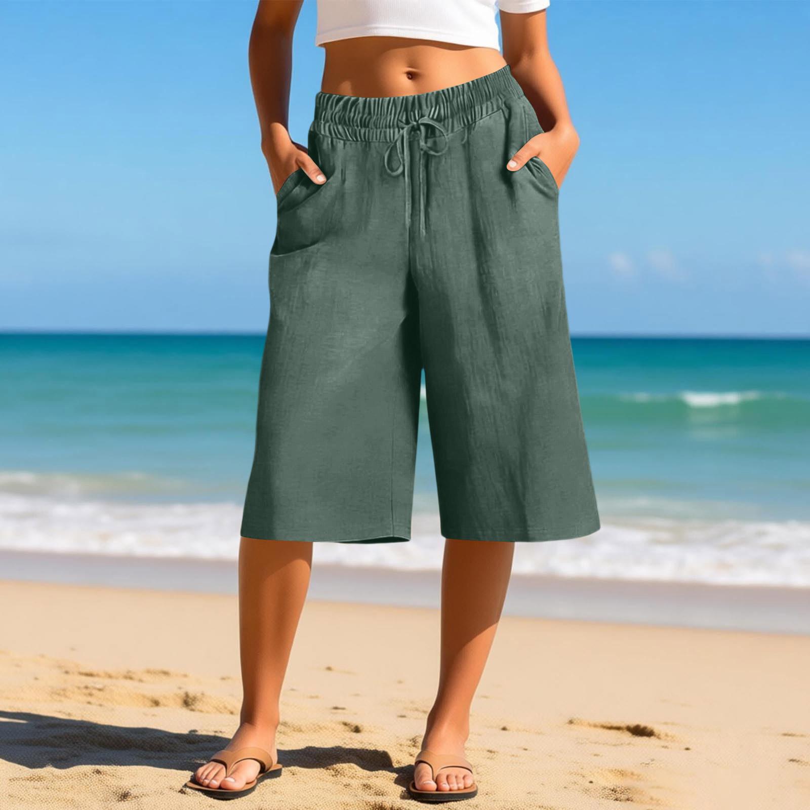 Wide Leg Linen Pants Women Summer Loose Beach Pants For Women Vacation Lightweight Straight Leg Trousers With Pockets L зелёный
Wide Leg Linen Pants Women Summer Loose Beach Pants For Women Vacation Lightweight Straight Leg Trousers With Pockets L зелёный