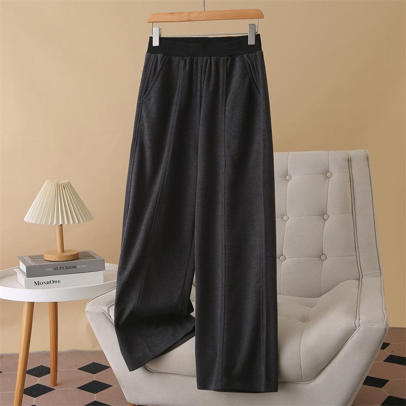 2025 Plus Size High Waist Woolen Slimming Color Block Pants for Autumn/Winter - Women s Long Banana Pants 3XL чорний колір сірий
2025 Plus Size High Waist Woolen Slimming Color Block Pants for Autumn/Winter - Women s Long Banana Pants 3XL чорний колір сірий