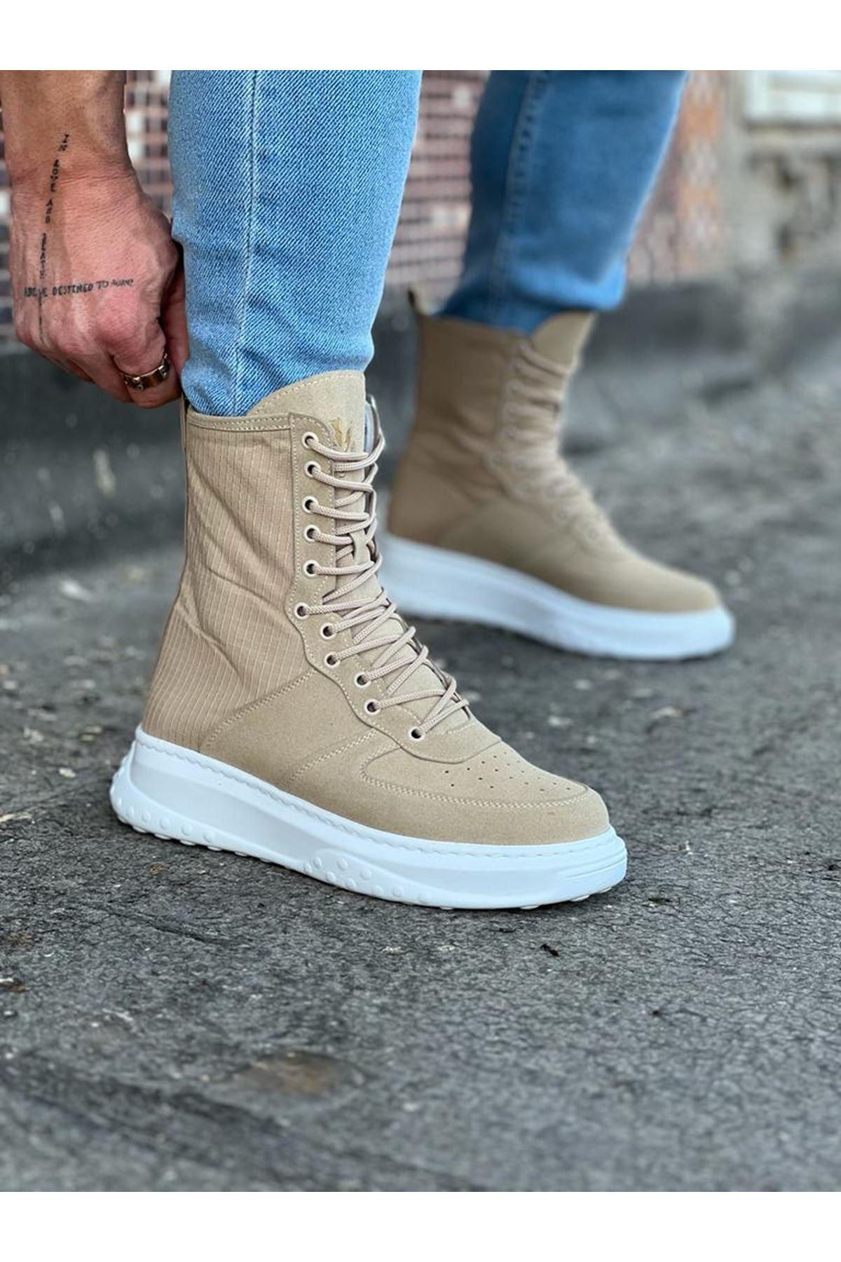 Men s Fashion Suede Flat Heeled Bootie Bootie Wagoon Wg Beige Suede Long Lace Up Boots Shoes 41
Men s Fashion Suede Flat Heeled Bootie Bootie Wagoon Wg Beige Suede Long Lace Up Boots Shoes 41
