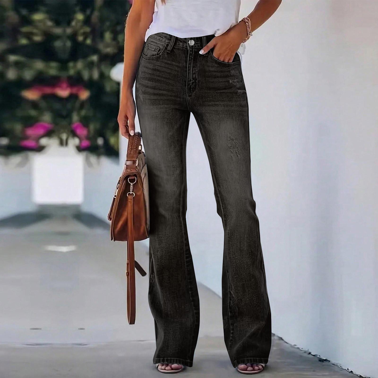 Женские ретро джинсы прямого кроя с микроклешем M чёрный
Женские ретро джинсы прямого кроя с микроклешем M чёрный