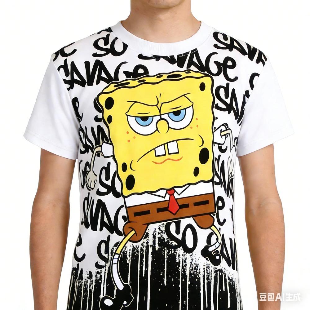 2026 Hot Selling Fashion New SpongeBob SquarePants Pattern T-shirt Loose Fit Suitable for Adults O-neck T-shirt Large Size S
2026 Hot Selling Fashion New SpongeBob SquarePants Pattern T-shirt Loose Fit Suitable for Adults O-neck T-shirt Large Size S