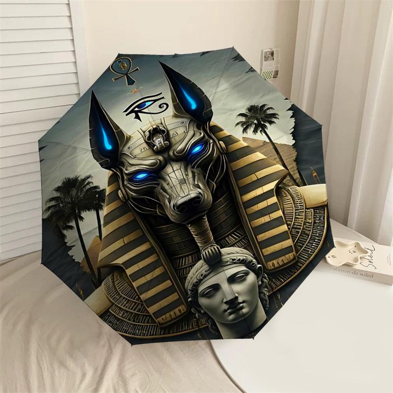 1PC Egyptian Anubis Umbrella-8-Rib Reinforced, Automatic Open, Lightweight & Durable, Cute Fashion Accessory for Outdoor, Beach or Casual Use, Beach U
1PC Egyptian Anubis Umbrella-8-Rib Reinforced, Automatic Open, Lightweight & Durable, Cute Fashion Accessory for Outdoor, Beach or Casual Use, Beach U
