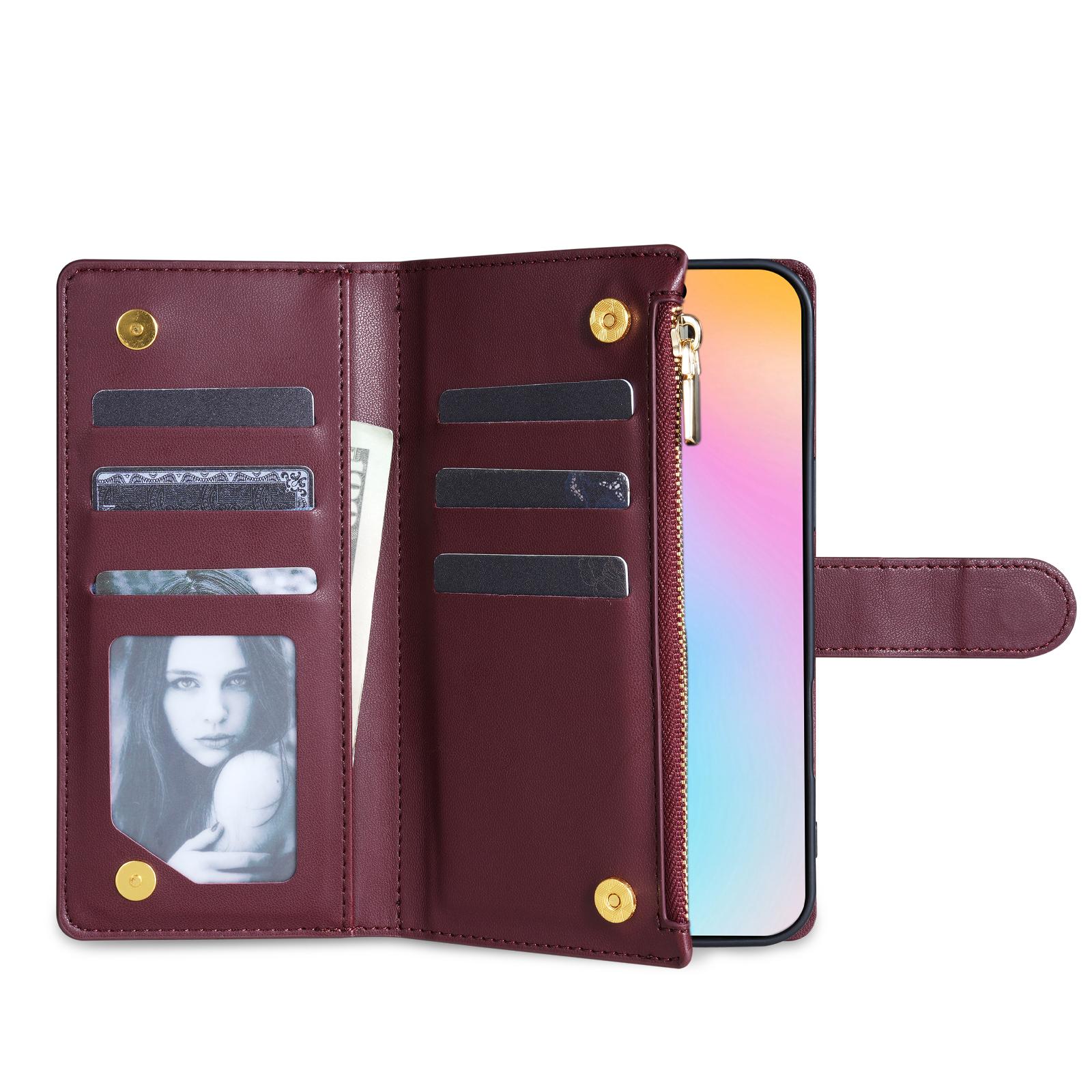 For iPhone 16e Case Rhombus Stitching Leather Wallet Phone Cover with Long/Short Strap Black
For iPhone 16e Case Rhombus Stitching Leather Wallet Phone Cover with Long/Short Strap Black