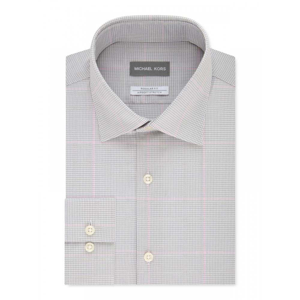 Мужская классическая рубашка на пуговицах Michael Kors стандартного кроя спереди
Мужская классическая рубашка на пуговицах Michael Kors стандартного кроя спереди