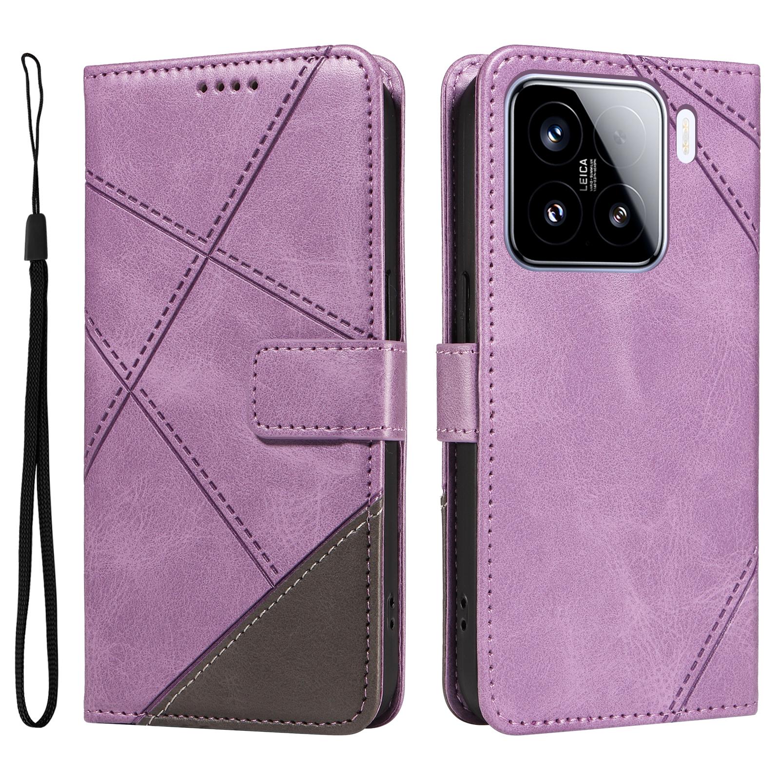 For Xiaomi 15 Case Leather Geometric Line Wallet Phone Cover with Wrist Strap A
For Xiaomi 15 Case Leather Geometric Line Wallet Phone Cover with Wrist Strap A