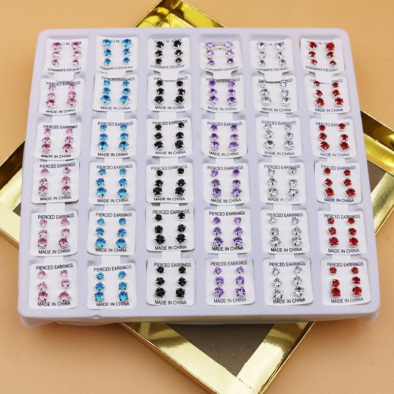 36 Pairs Mixed Styles Silver Tone Clear Zircon Stud Earrings Set Women Daily Jewelry Kit 1pair різнокольоровий
36 Pairs Mixed Styles Silver Tone Clear Zircon Stud Earrings Set Women Daily Jewelry Kit 1pair різнокольоровий