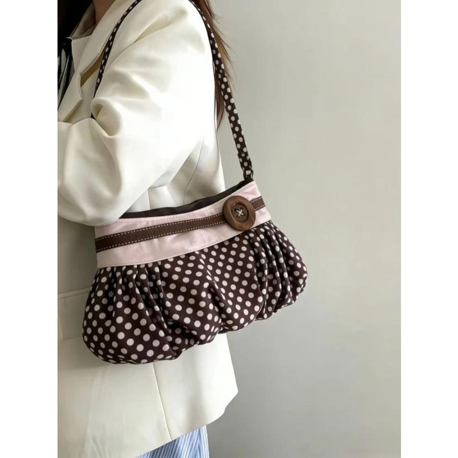 Fashion Messenger Bags for Women 2026 New Arrive Vintage Polka Dot Handbag Korean Large-capacity Tote Bags Casual Shoulder Bags коричневый
Fashion Messenger Bags for Women 2026 New Arrive Vintage Polka Dot Handbag Korean Large-capacity Tote Bags Casual Shoulder Bags коричневый