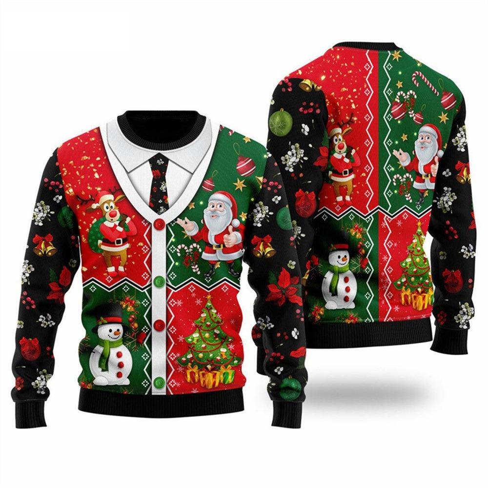 Christmas Fake Cardigan Pullover Man Pullover 3D PrintNew Year Party Sweatshirt Women Party Birthday Christmas Pullovers Kids Tops 100
Christmas Fake Cardigan Pullover Man Pullover 3D PrintNew Year Party Sweatshirt Women Party Birthday Christmas Pullovers Kids Tops 100