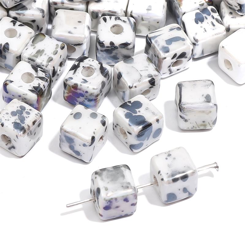 10 шт. Керамические квадратные бусины-шармы с брызгами краски, окрашенные, свободные бусины-разделители для изготовления браслетов, ожерелий, ювелирных изделий, аксессуары чёрный
10 шт. Керамические квадратные бусины-шармы с брызгами краски, окрашенные, свободные бусины-разделители для изготовления браслетов, ожерелий, ювелирных изделий, аксессуары чёрный