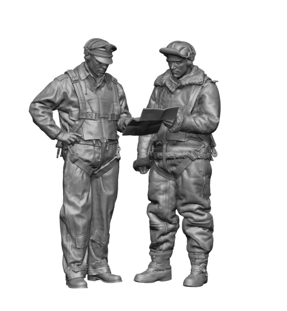H3 Model World War II US Army Air Force Bomber Pilot Crew Resin Kit HS32001 Molding Color 1/32 &
H3 Model World War II US Army Air Force Bomber Pilot Crew Resin Kit HS32001 Molding Color 1/32 &