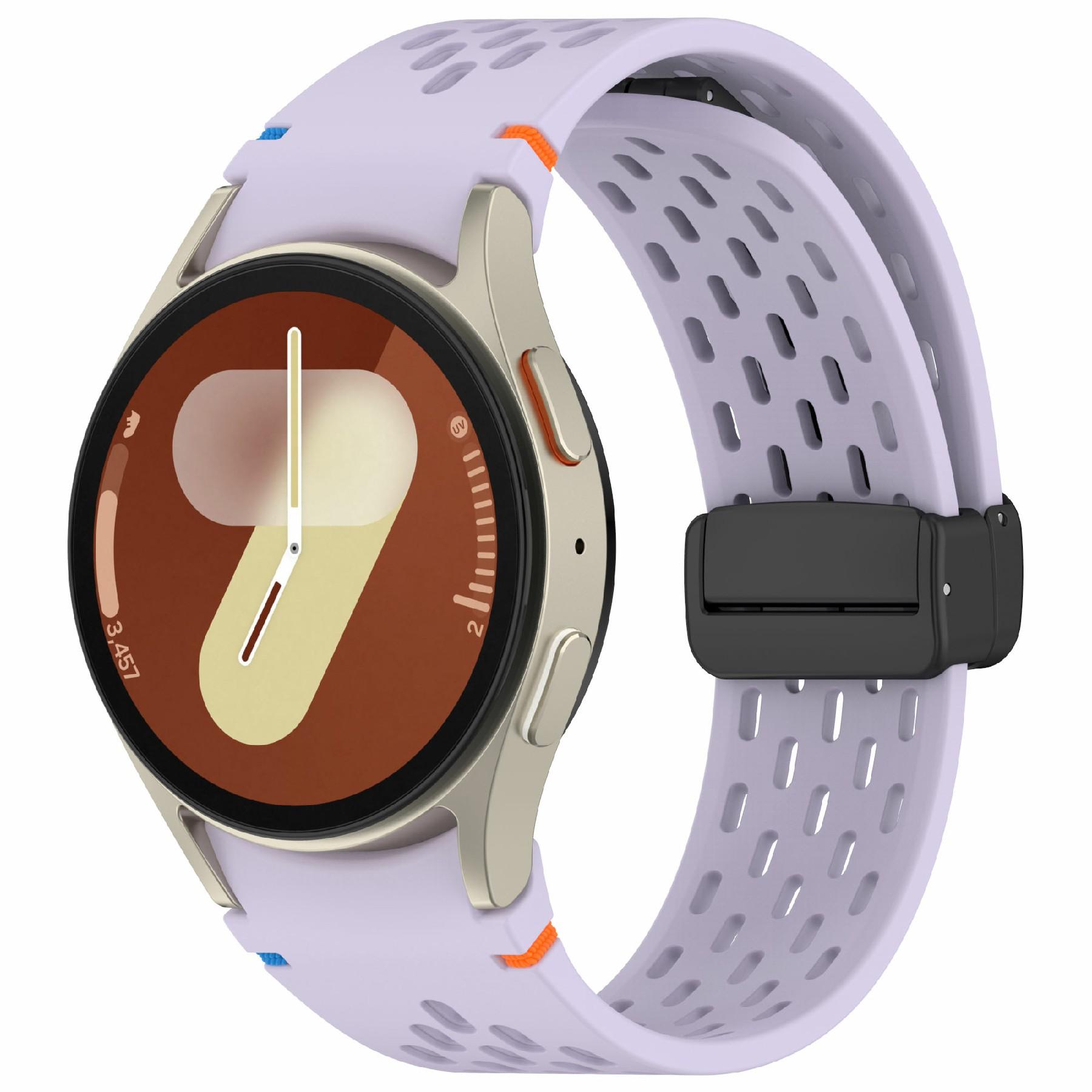 Silicone Watch Band for Samsung Galaxy Watch7/Watch6/Watch6 Classic/Watch 5/Watch 5 Pro/Watch4/Watch4 Classic/Watch FE Breathable Sport Strap Purple
Silicone Watch Band for Samsung Galaxy Watch7/Watch6/Watch6 Classic/Watch 5/Watch 5 Pro/Watch4/Watch4 Classic/Watch FE Breathable Sport Strap Purple