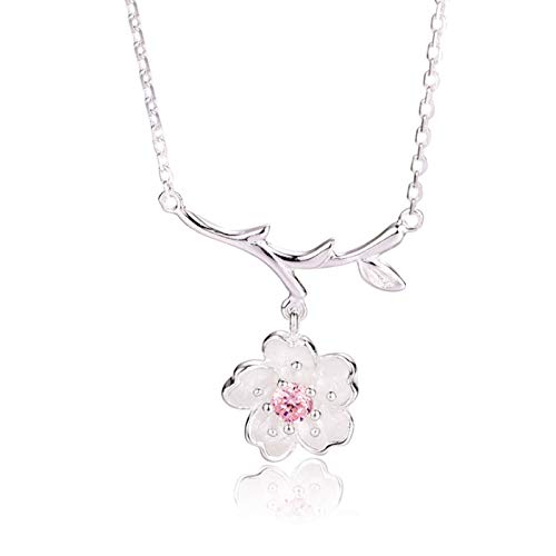 Gulamu Jewelry Cherry Blossom Necklace, Single Stone, Spring, Women s, Platinum-Plated, Silver 925, Gift for Women, Hypoallergenic
Gulamu Jewelry Cherry Blossom Necklace, Single Stone, Spring, Women s, Platinum-Plated, Silver 925, Gift for Women, Hypoallergenic
