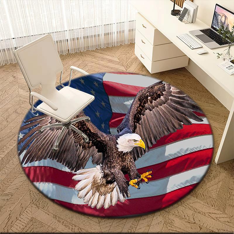 1pc American Bald Eagle Poster Round carpet Painted Printed circular carpet, home door mat, outdoor travel protection carpet 80x80cm( 31x31in)
1pc American Bald Eagle Poster Round carpet Painted Printed circular carpet, home door mat, outdoor travel protection carpet 80x80cm( 31x31in)